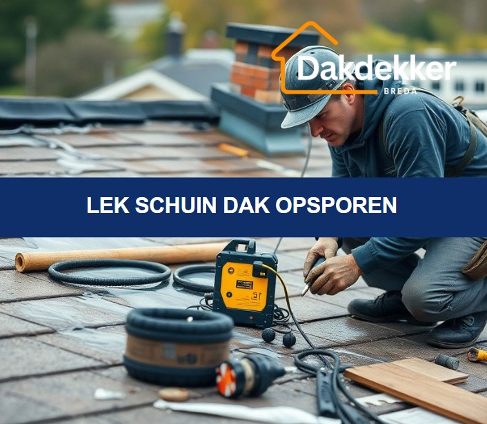 Lek schuin dak opsporen