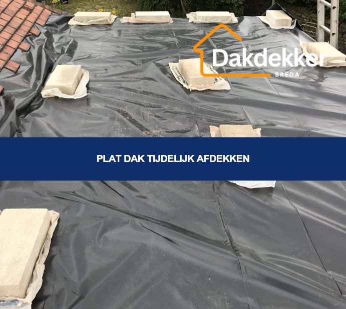 plat dak tijdelijk afdekken