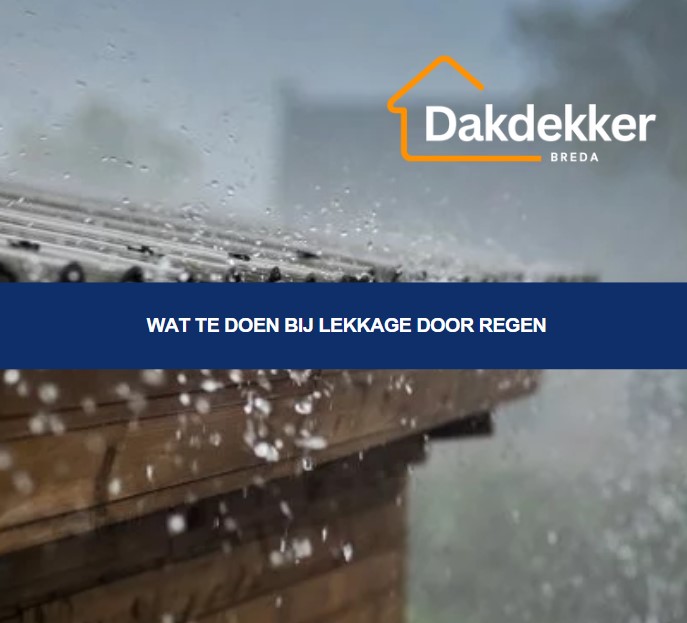 wat te doen bij lekkage door regen